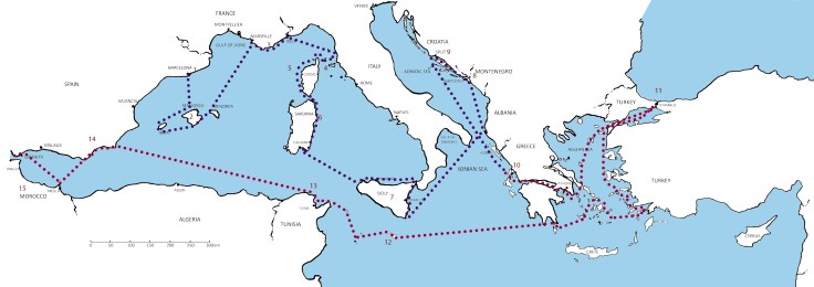 mediteranean blog map